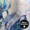 Americanflat 71" x 74" Shower Curtain, Aqua Floral by Hope Bainbridge - 3 of 4