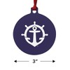 University of Portland Pilots Logo Aluminum Holiday Christmas Tree Ornament - 3 of 4