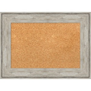 Amanti Art Crackled Metallic Framed Corkboard, Natural Cork - 1 of 4