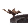 Evergreen Hummingbird Bird Baths for Outdoors Heavy Duty | Metal Bird Bath Bowl with Stand | Ground Standing Bird Bath and Feeder for Garden Yard Deck - 4 of 4