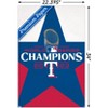 Trends International MLB Texas Rangers - 2023 World Series Team Logo Unframed Wall Poster Prints - 3 of 4