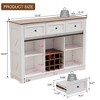 MOEPISY Farmhouse Buffet Cabinet with Storage, Ancient White - 3 of 4
