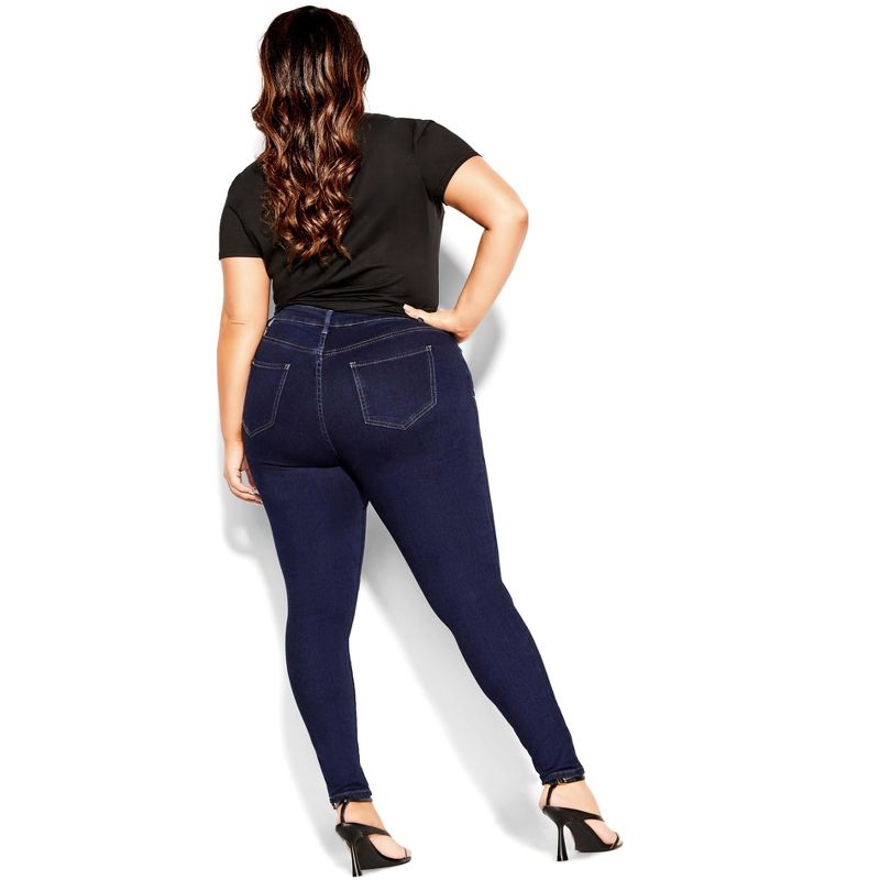 Women's Plus Size Exemplar Jean - ink blue | CITY CHIC, 2 of 7