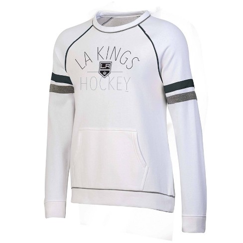 Washington Capitals NHL Los Angeles Kings Women's White Long Sleeve Fleece Crew Sweatshirt - S
