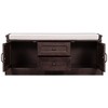 NicBex Storage Bench Modern Wooden Shoe Bench with 3 Rattan Drawers and Removable Linen Cushion for Mudroom, Entryway - 4 of 4