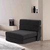 3-in-1 Convertible Folding Sleeper Chair Sofa Bed Lazy Couch with Pillow Fabric for Living Room - 2 of 4