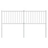 vidaXL Metal Headboard – White Steel Construction with Stable Legs – Easy-to-Install Back Support Providing Bedroom Furniture - 3 of 4