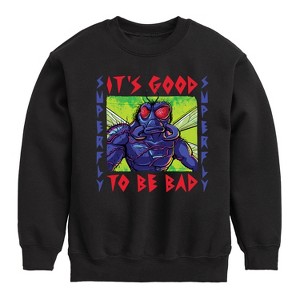 Boys' - Teenage Mutant Ninja Turtles Mutant Mayhem - Superfly Good To Be Bad Graphic Long Sleeve Fleece Sweatshirt - 1 of 4