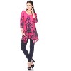 Women's Scoop Neck Printed Yanette Tunic Top - White Mark - 2 of 2