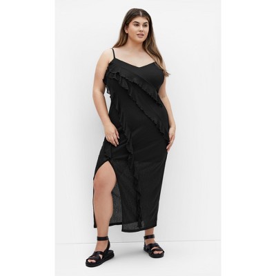 Women's Plus Size Shelby Maxi Dress - black | CITY CHIC