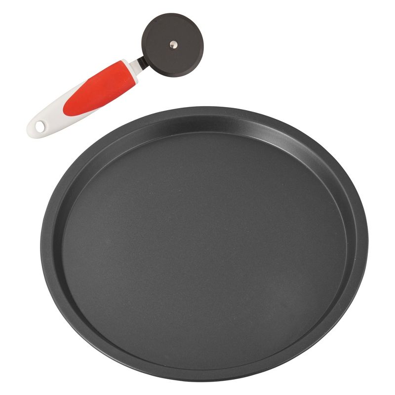 BALLARINI Cookin'Italy by HENCKELS Pizza Pan Set with Pizza Cutter, Non-Stick, Made in Italy, 3 of 7