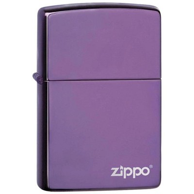 Zippo Classic High Polish Purple Zippo Logo Windproof Lighter