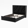 KIGFTSOD Modern Upholstered LED Bed Frame with Storage Drawers - 4 of 4