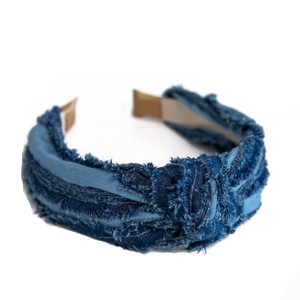 LXLM by Locks & Mane Denim Headband - Blue - 1 of 3