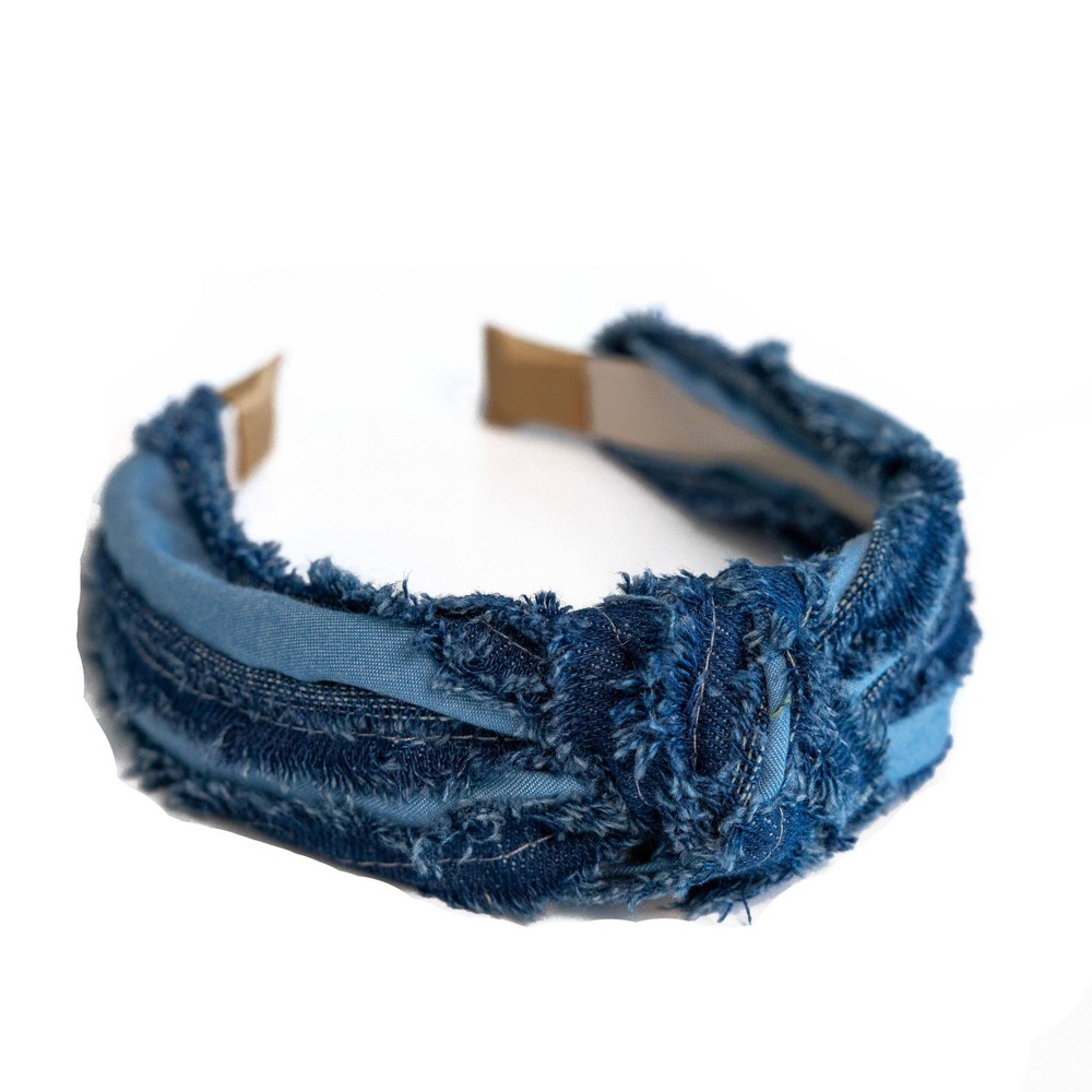 LXLM by Locks & Mane Denim Headband - Blue