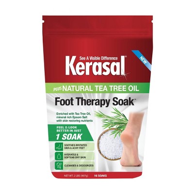 Kerasal Foot Therapy Soak Plus Natural Tea Tree Oil - 32oz/2lbs