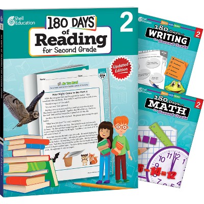 180 Days Books: Writing, Spelling, & Printing for Grade 2 - Set of