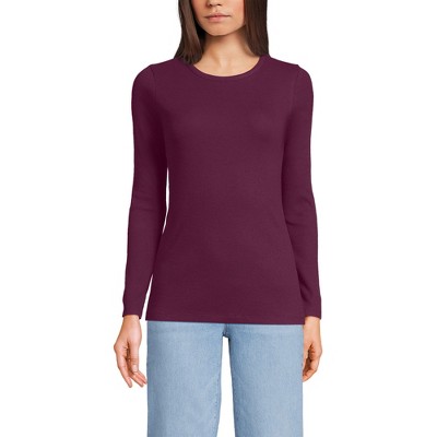 Lands' End Women's Cotton Rib T-shirt