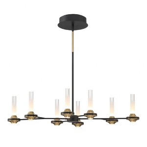 Eurofase Lighting Torcia 16 - Light Chandelier in  Black/Brass - 1 of 4