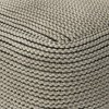 WyndenHall Bayhill Outdoor/Indoor Pouf Cream : Linen Upholstered, Bohemian Style, Spot Clean, No Assembly Required - 4 of 4