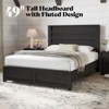 AMERLIFE 5 Pieces Farmhouse Bedroom Sets, Bed Frame, 54" W 6 Drawer Dresser, 47'' H 5 Drawer Dresser, Nightstand Set of 2 - 3 of 4