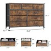 10 Drawers Fabric Dresser for Bedroom with Storage, TV Stand with Waterproof Wood Top - 3 of 4