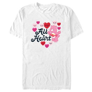 Men's Care Bears Valentine’s Day Love-A-Lot Bear All Heart T-Shirt - 1 of 4
