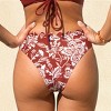 Women's Alluring Paisley Print Scalloped Mid-Rise Bikini Bottoms - Cupshe - 4 of 4