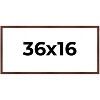 PosterPalooza | Panoramic Classic Modern Brown Frame - UV Acrylic, Foam Board Backing, Hanging Hardware - 2 of 4