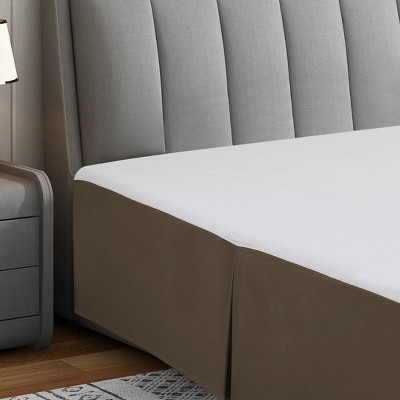 Swift Home | Basics Pleated Microfiber Bed Skirt 14-inch Drop