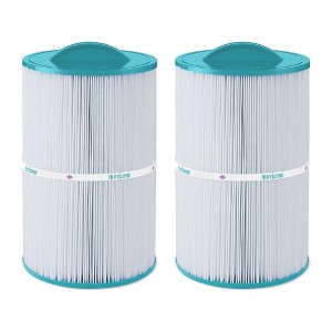 Hurricane 2 Pack HF7350-01 Advanced Pool and Spa Filter Cartridge Replacement for PCN50N, Unicel C-7350, Filbur FC-3963, Caldera 50, White - 1 of 4