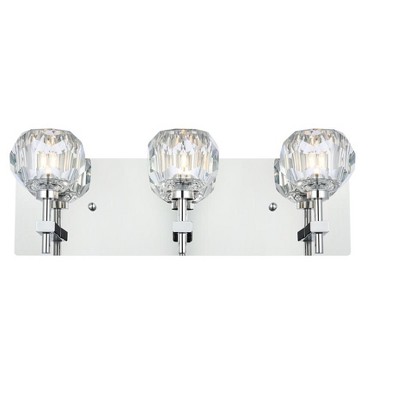 Elegant Lighting Graham 3 Light Wall Sconce in Chrome