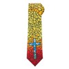 Jacob Alexander Men's Holy Cross Mosaic Necktie - Yellow - 2 of 4