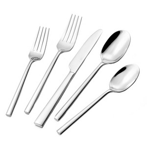 Itopfox 40-Piece Forged Stainless Steel Flatware Set, Mirror Polished Cutlery for Kitchen, Home, Wedding, Party, Dishwasher Safe - 1 of 4