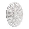 30" Lottie Round Wood Medallion Wall Art White - Brewster: Intricate Botanical Carved Decor - 2 of 4