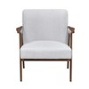 Sapphtopaz 1pc Accent Chair with Solid Rubberwood Frame Upholstered Lounge Chair Living Room Chair Comfy Chair Home Furniture for Living Room - 4 of 4
