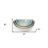 HomeRoots Set of Three Blue And White Ceramic Decorative Bowl - 3 of 4