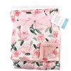 Hudson Baby Infant Girl Plush Blanket with Faux Shearling Back, Green Floral, One Size - 2 of 2