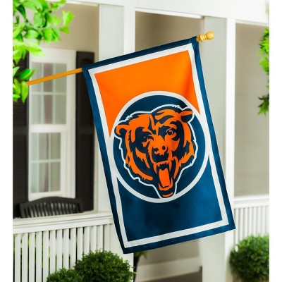 Flag, DS New Burlap, Reg, Chicago Bears