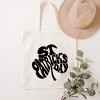 City Creek Prints St. Patricks Day Word Shamrock Canvas Tote Bag - 15x16 - Natural - 2 of 2