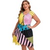 KOJOOIN Women's Plus Size Sally Costumes ¨C Tim Burton's The Nightmare Before Christmas ¨CHalloween Casual Sleeveless Dress - 3 of 4