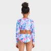 Girls' Americana Tie-Dye Rash Guard Bikini Set - Cat & Jack™ - 2 of 3