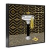 Stupell Industries Deco Style Glam Bathroom Black Framed Giclee Art - 3 of 4