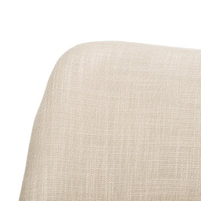 Tarly Beige Natural Elm Wood Transitional Arm Chair