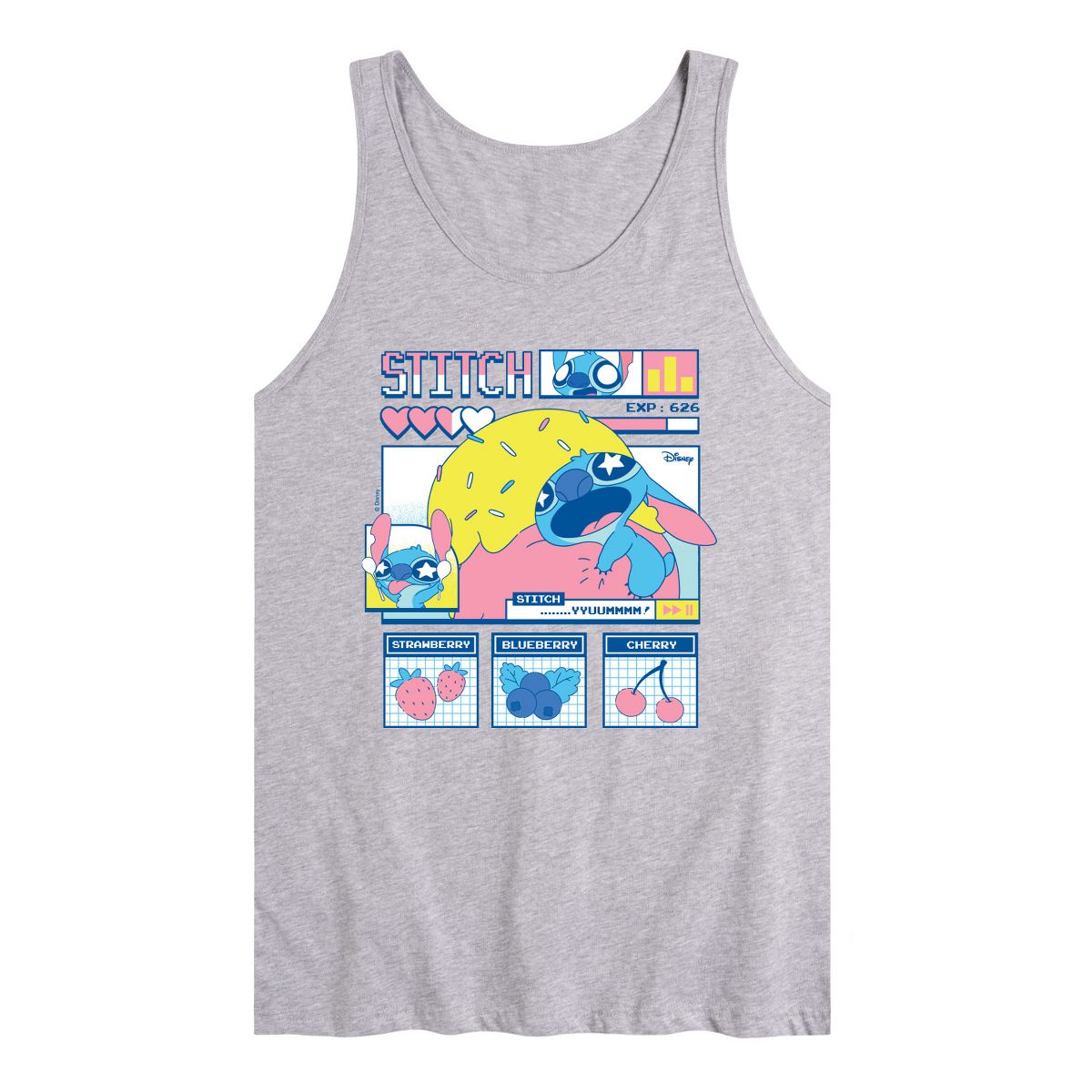 Men's - Lilo & Stitch - Stitch Food Kawaii Graphic Tank Top