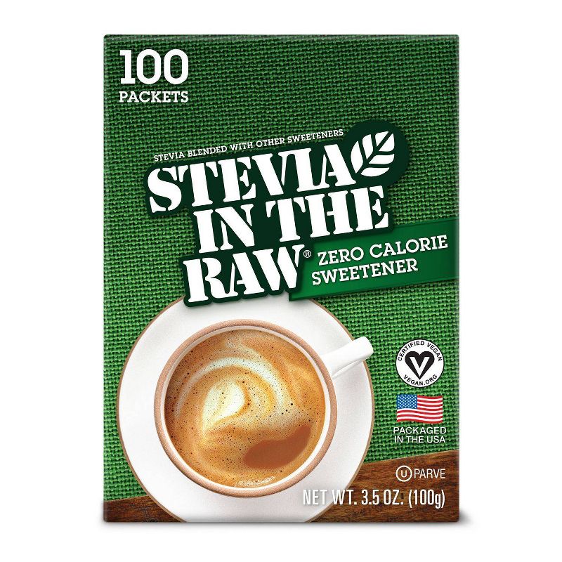 Stevia In The Raw Zero Calorie Sweetener Packets - 100ct/3.5oz, 1 of 12