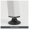 mDesign Metal Blanket & Towel Wall Ladder Rack for Bedroom/Bathroom, Light Gray - 3 of 4