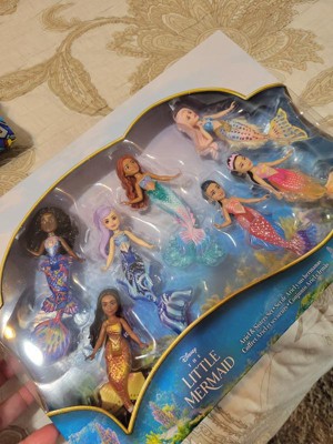 Disney The Little Mermaid Ariel And Sisters Small Doll Set With 7 ...