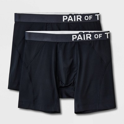 Pair of Thieves Men's SuperCool Boxer Briefs 2pk - Pink/Black XL