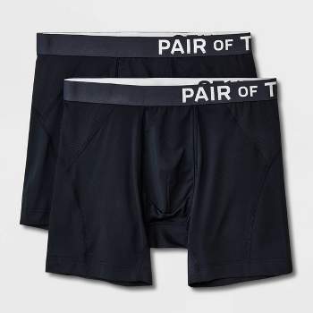 Pair of Thieves Men's Super Fit Long Boxer Briefs 2pk -  Red/Black/Gray/Ombre Design XL 1 ct